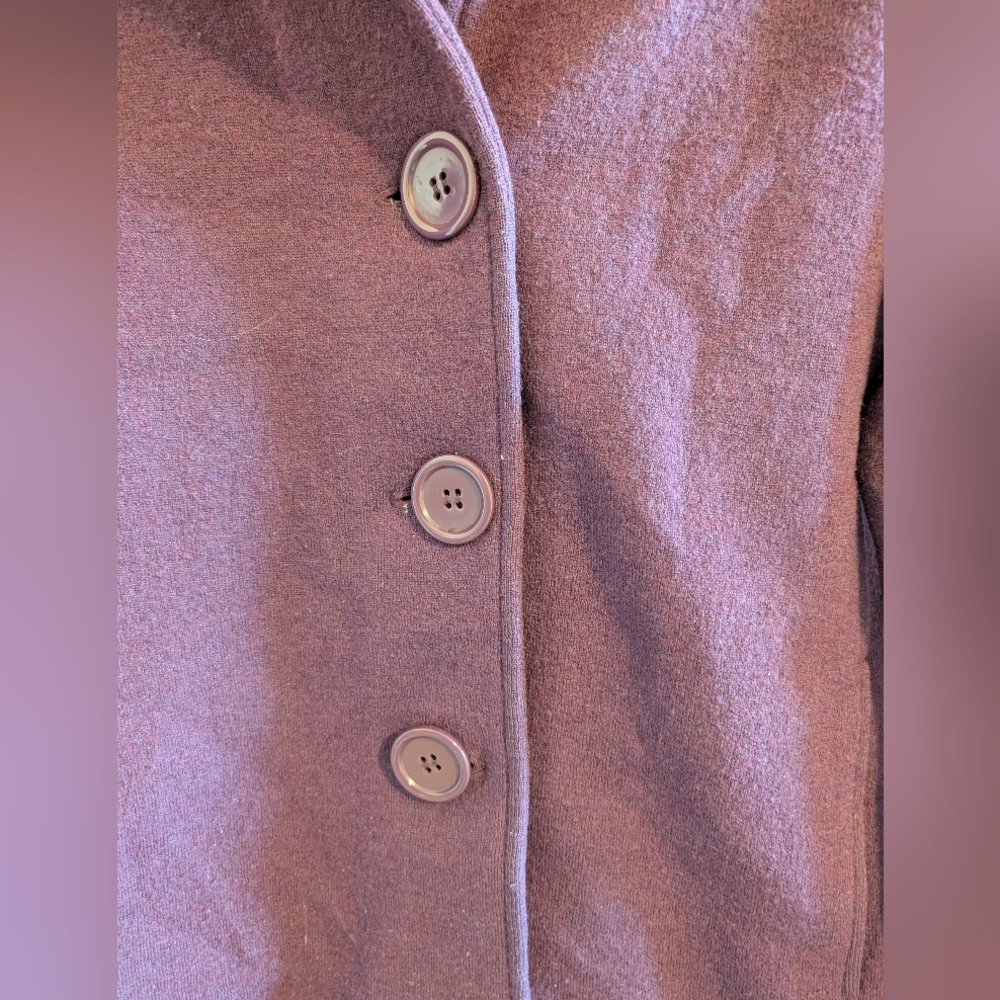 Nomadic Traders Women's Wool Button Front Purple … - image 3